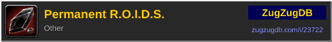 Permanent R.O.I.D.S.: forum signature banner
