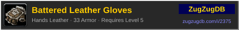 Battered Leather Gloves: forum signature banner