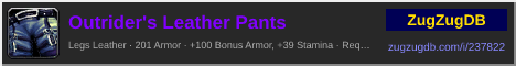 Outrider's Leather Pants: forum signature banner