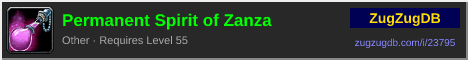 Permanent Spirit of Zanza: forum signature banner