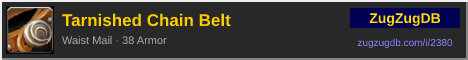Tarnished Chain Belt: forum signature banner