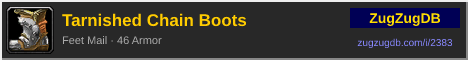 Tarnished Chain Boots: forum signature banner
