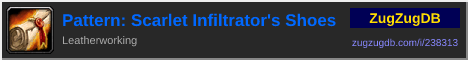 Pattern: Scarlet Infiltrator's Shoes: forum signature banner