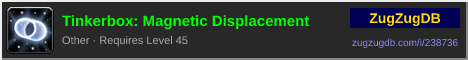 Tinkerbox: Magnetic Displacement: forum signature banner