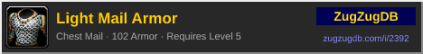 Light Mail Armor: forum signature banner