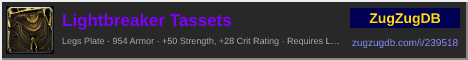 Lightbreaker Tassets: forum signature banner
