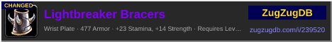 Lightbreaker Bracers: forum signature banner