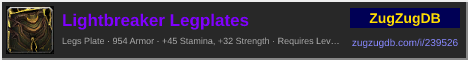 Lightbreaker Legplates: forum signature banner