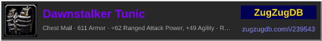 Dawnstalker Tunic: forum signature banner