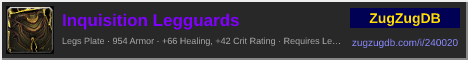 Inquisition Legguards: forum signature banner