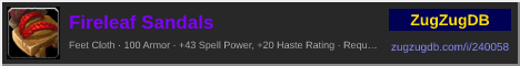 Fireleaf Sandals: forum signature banner