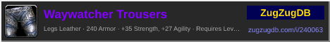 Waywatcher Trousers: forum signature banner
