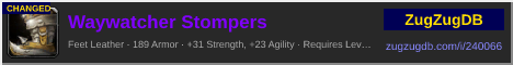 Waywatcher Stompers: forum signature banner