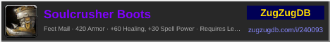 Soulcrusher Boots: forum signature banner