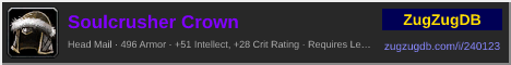 Soulcrusher Crown: forum signature banner