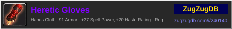 Heretic Gloves: forum signature banner