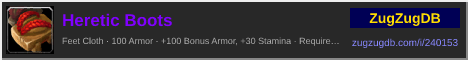 Heretic Boots: forum signature banner