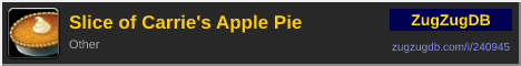 Slice of Carrie's Apple Pie: forum signature banner