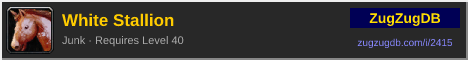 White Stallion: forum signature banner