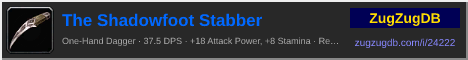 The Shadowfoot Stabber: forum signature banner