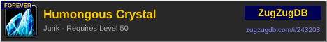 Humongous Crystal: forum signature banner