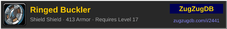 Ringed Buckler: forum signature banner