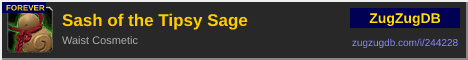 Sash of the Tipsy Sage: forum signature banner