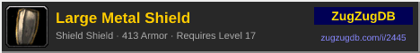 Large Metal Shield: forum signature banner