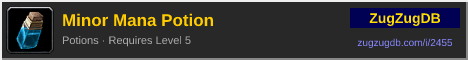Minor Mana Potion: forum signature banner