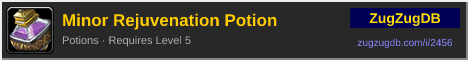 Minor Rejuvenation Potion: forum signature banner