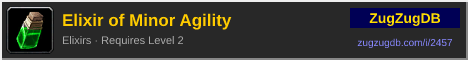 Elixir of Minor Agility: forum signature banner