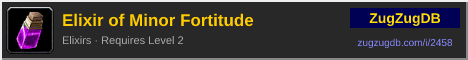 Elixir of Minor Fortitude: forum signature banner
