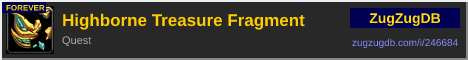 Highborne Treasure Fragment: forum signature banner