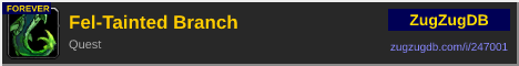 Fel-Tainted Branch: forum signature banner