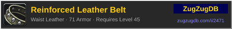 Reinforced Leather Belt: forum signature banner