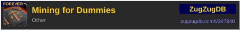 Mining for Dummies: forum signature banner