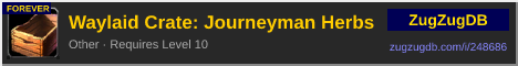 Waylaid Crate: Journeyman Herbs: forum signature banner