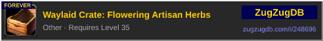 Waylaid Crate: Flowering Artisan Herbs: forum signature banner