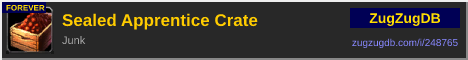 Sealed Apprentice Crate: forum signature banner