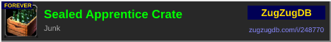 Sealed Apprentice Crate: forum signature banner