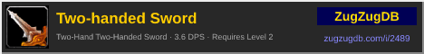 Two-handed Sword: forum signature banner