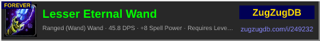 Lesser Eternal Wand: forum signature banner