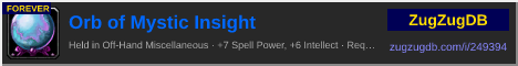 Orb of Mystic Insight: forum signature banner