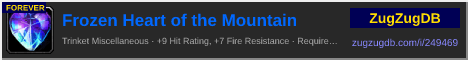 Frozen Heart of the Mountain: forum signature banner