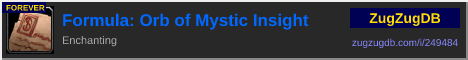Formula: Orb of Mystic Insight: forum signature banner