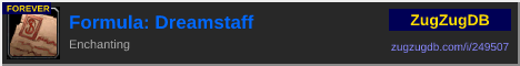 Formula: Dreamstaff: forum signature banner