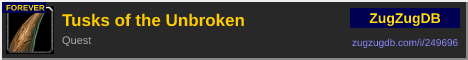 Tusks of the Unbroken: forum signature banner