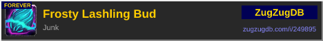 Frosty Lashling Bud: forum signature banner