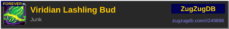 Viridian Lashling Bud: forum signature banner