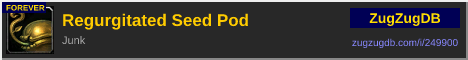 Regurgitated Seed Pod: forum signature banner
